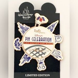 LE7500 Epcot Pin Celebration Logo Spinner Pin